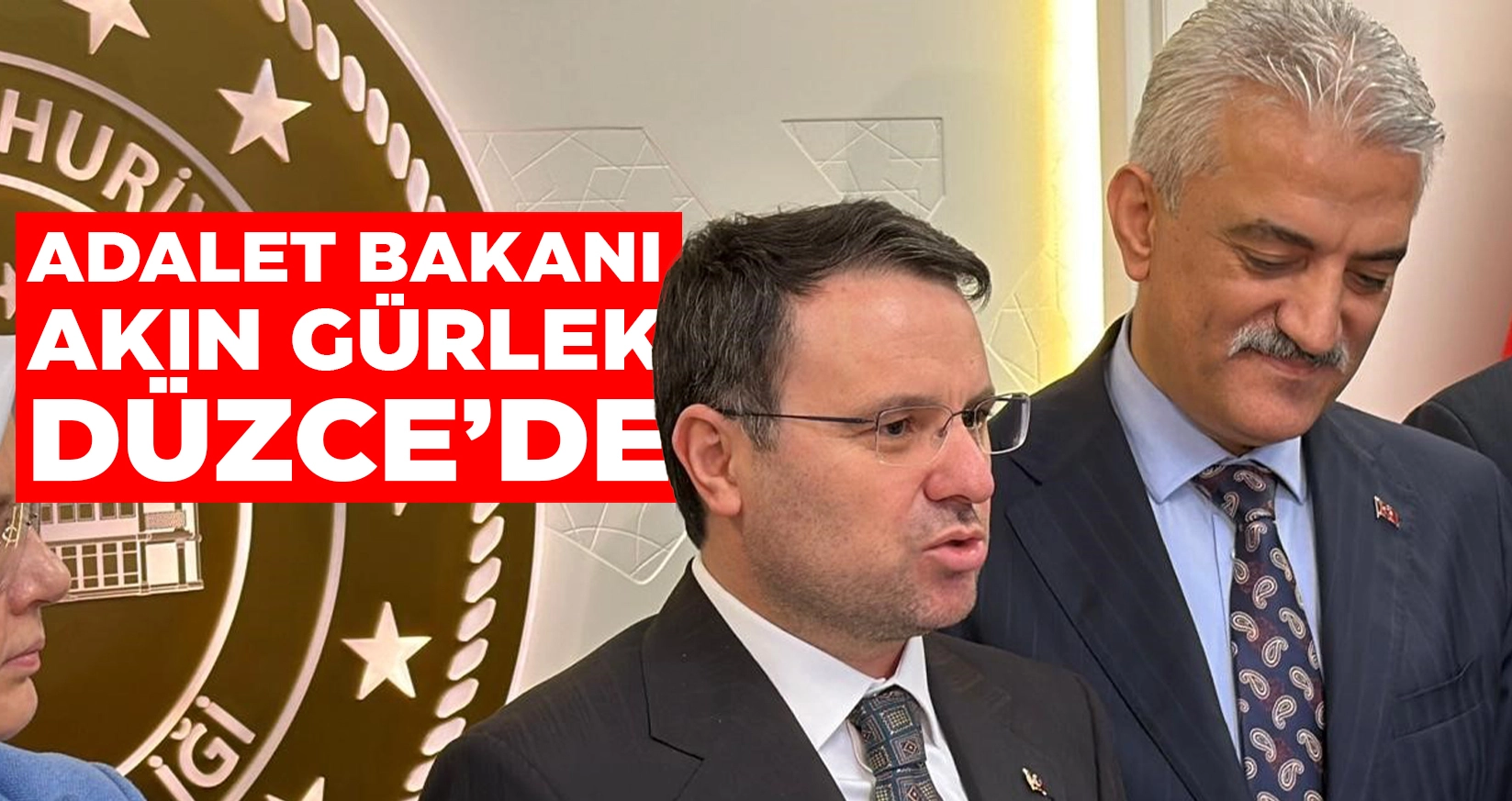BAKAN G&Uuml;RLEK İLK ZİYARETİNİ D&Uuml;ZCE VALİLİĞİ'NE GER&Ccedil;EKLEŞTİRDİ