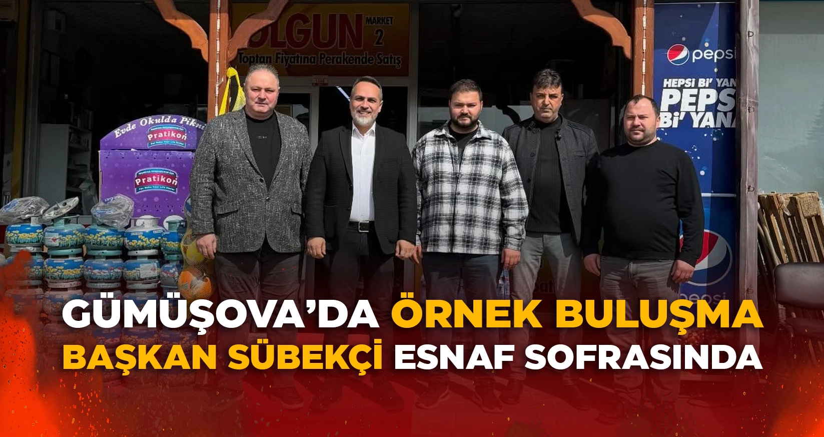 BAŞKAN S&Uuml;BEK&Ccedil;İ ESNAF SOFRASINDA