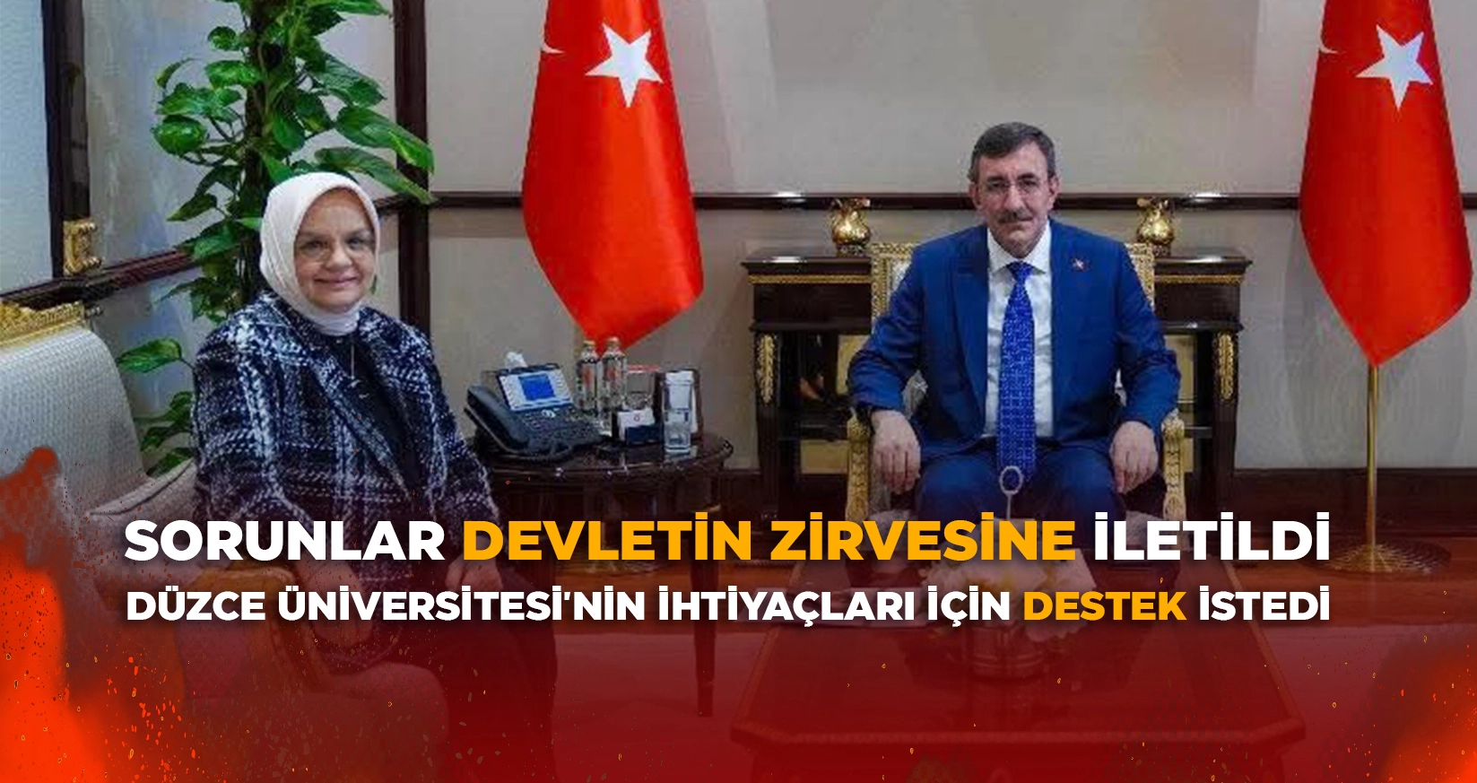D&Uuml;ZCE &Uuml;NİVERSİTESİ'NİN İHTİYA&Ccedil;LARI İ&Ccedil;İN DESTEK İSTEDİ
