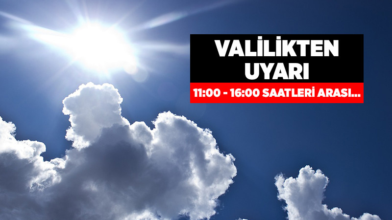 Düzce Valiliği Sıcak Hava Uyarısı Yaptı