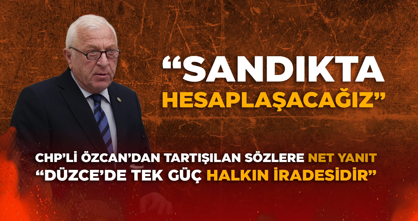 'D&Uuml;ZCE&rsquo;DE TEK G&Uuml;&Ccedil; HALKIN İRADESİDİR'