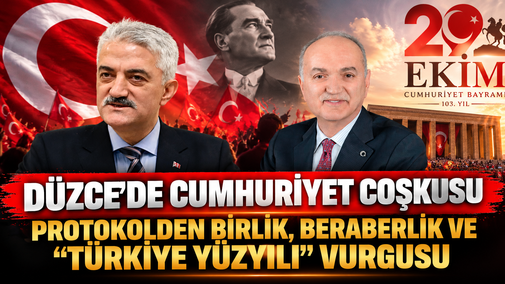 Düzce'de Cumhuriyet Coşkusu