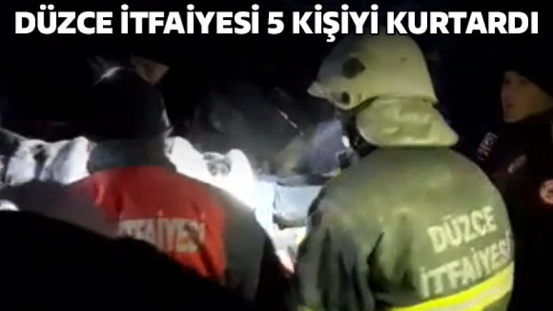 Düzce İtfaiyesi Deprem Bölgesinde