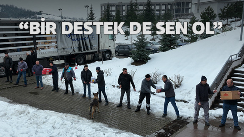 Düzce Üniversitesi Afet Bölgesine Yardımlarını Sürdürüyor