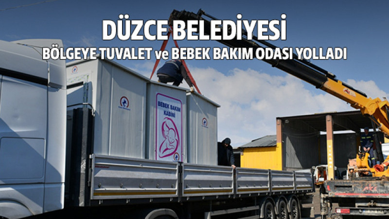 Düzce Belediyesi'nden Afet Bölgesine Yardımlar Devam Ediyor