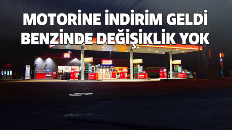 Motorine İndirim Geldi, Benzinde Değişiklik Yok