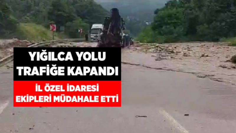 Yığılca Yolu Trafiğe Kapandı