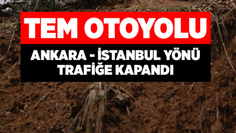Ankara-İstanbul Yönü Trafiğe Kapandı
