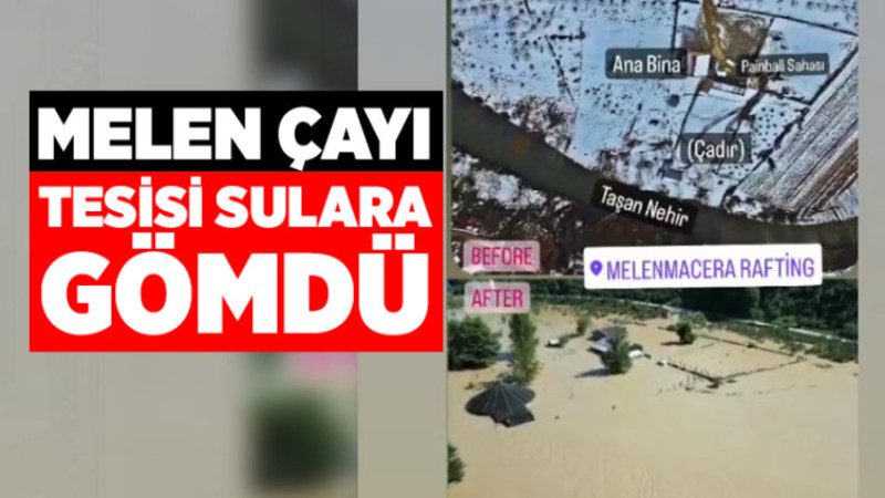 Melen Çayı Tesisi Sulara Gömdü