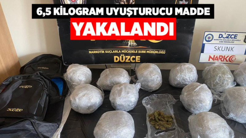 6,5 Kilogram Uyuşturucu Madde Yakalandı
