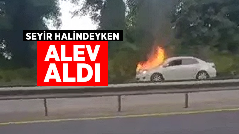 Seyir Halindeyken Alev Aldı