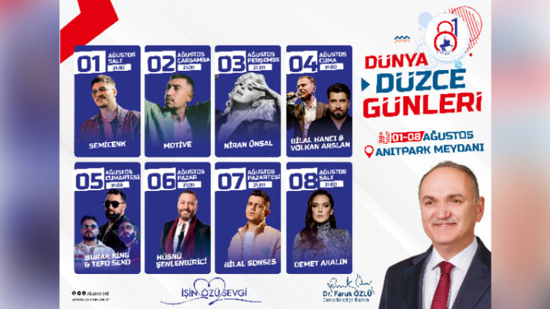 Dünya Düzce Günleri Başlıyor