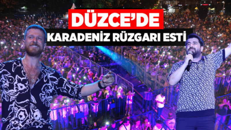 Düzce'de Karadeniz Rüzgarı Esti