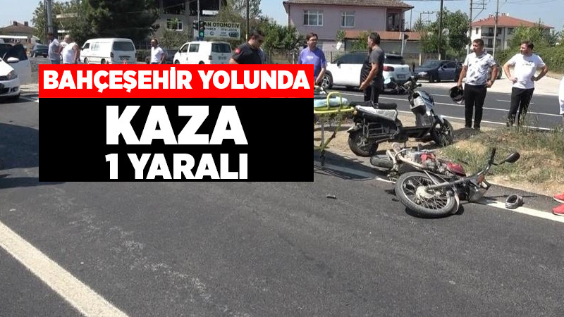Motosiklet Sürücüsü Ağır Yaralandı