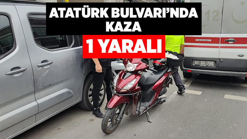 Karşıdan Karşıya Geçmek İsterken Motosiklet Çarptı