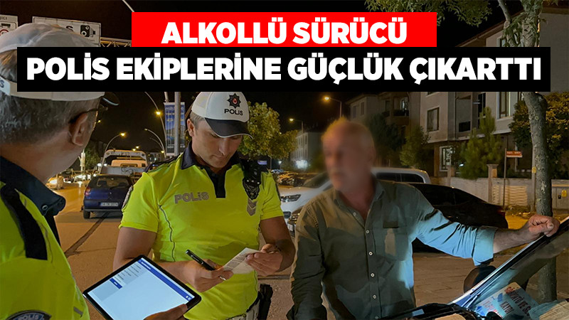 Polis Ekipleri Sabırla Sürücüyü İkna Etmeye Çalıştı