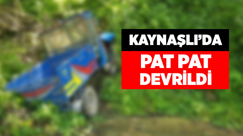 Sürücü Devrilen Pat Patın Altında Kaldı