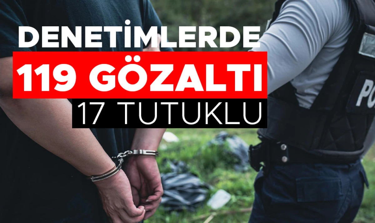 Düzce’de Bayram Denetimleri: 119 Gözaltı, 17 Kişi Tutuklandı