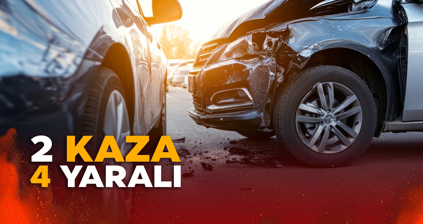 DÜZCE'DE 2 AYRI KAZADA 4 KİŞİ YARALANDI