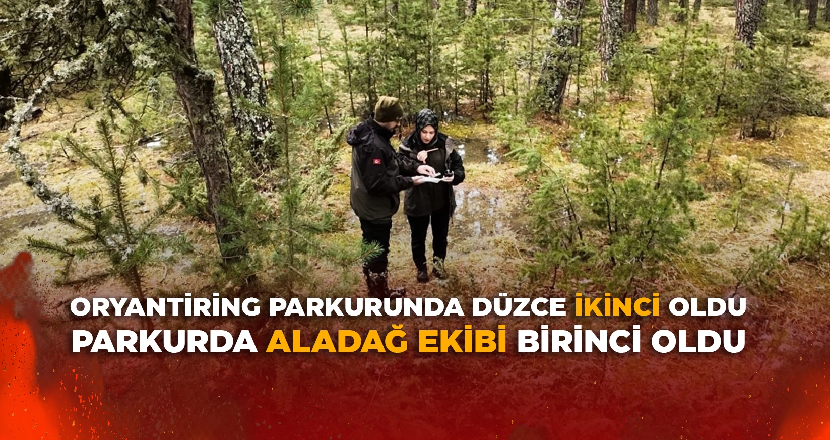 ORYANTİRİNG PARKURUNDA DÜZCE İKİNCİ OLDU