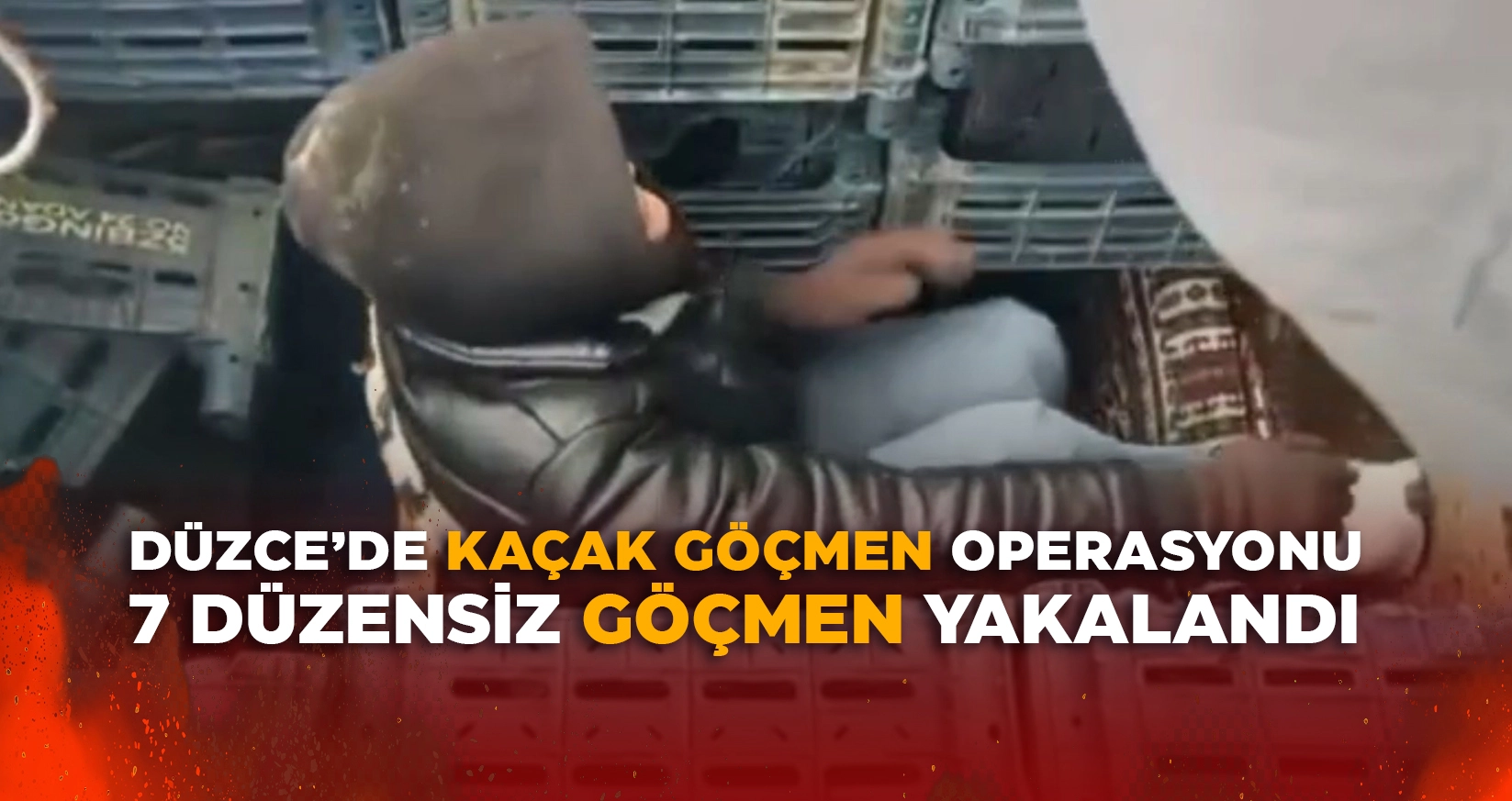 DÜZCE'DE 7 DÜZENSİZ GÖÇMEN YAKALANDI