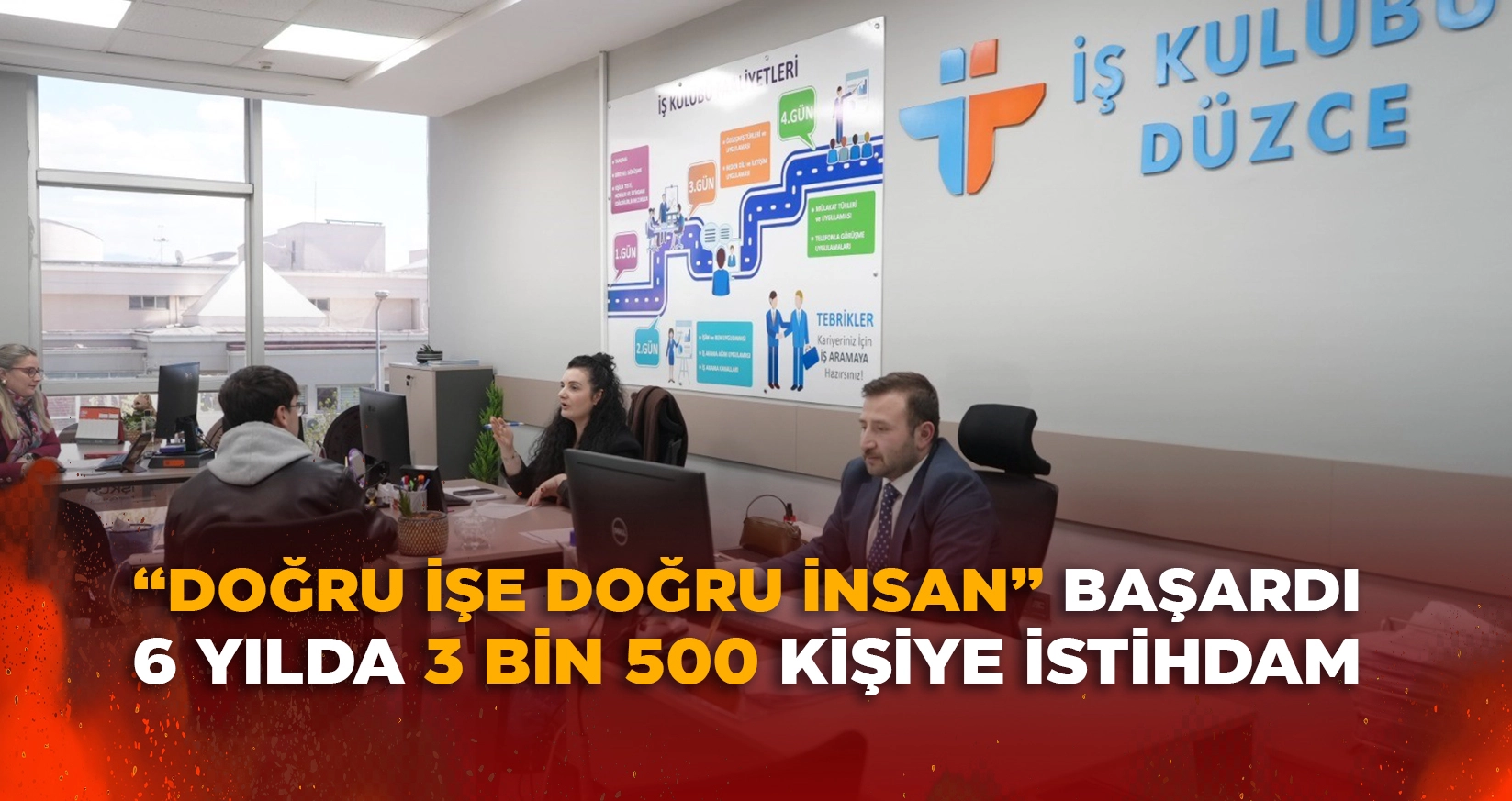 6 YILDA 3 BİN 500 KİŞİYE İSTİHDAM