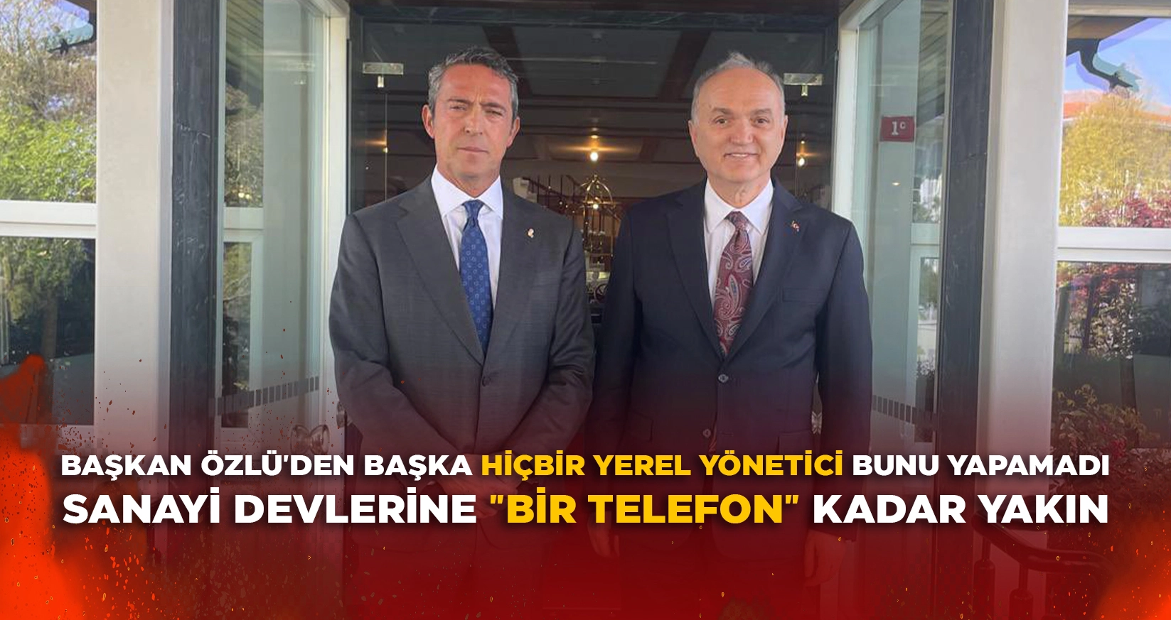 BAŞKAN ÖZLÜ'DEN BAŞKA HİÇBİR YEREL YÖNETİCİ BUNU YAPAMADI