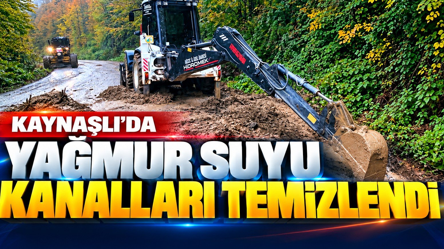 Kaynaşlı'da Yağmur Suyu Kanalları Temizlendi