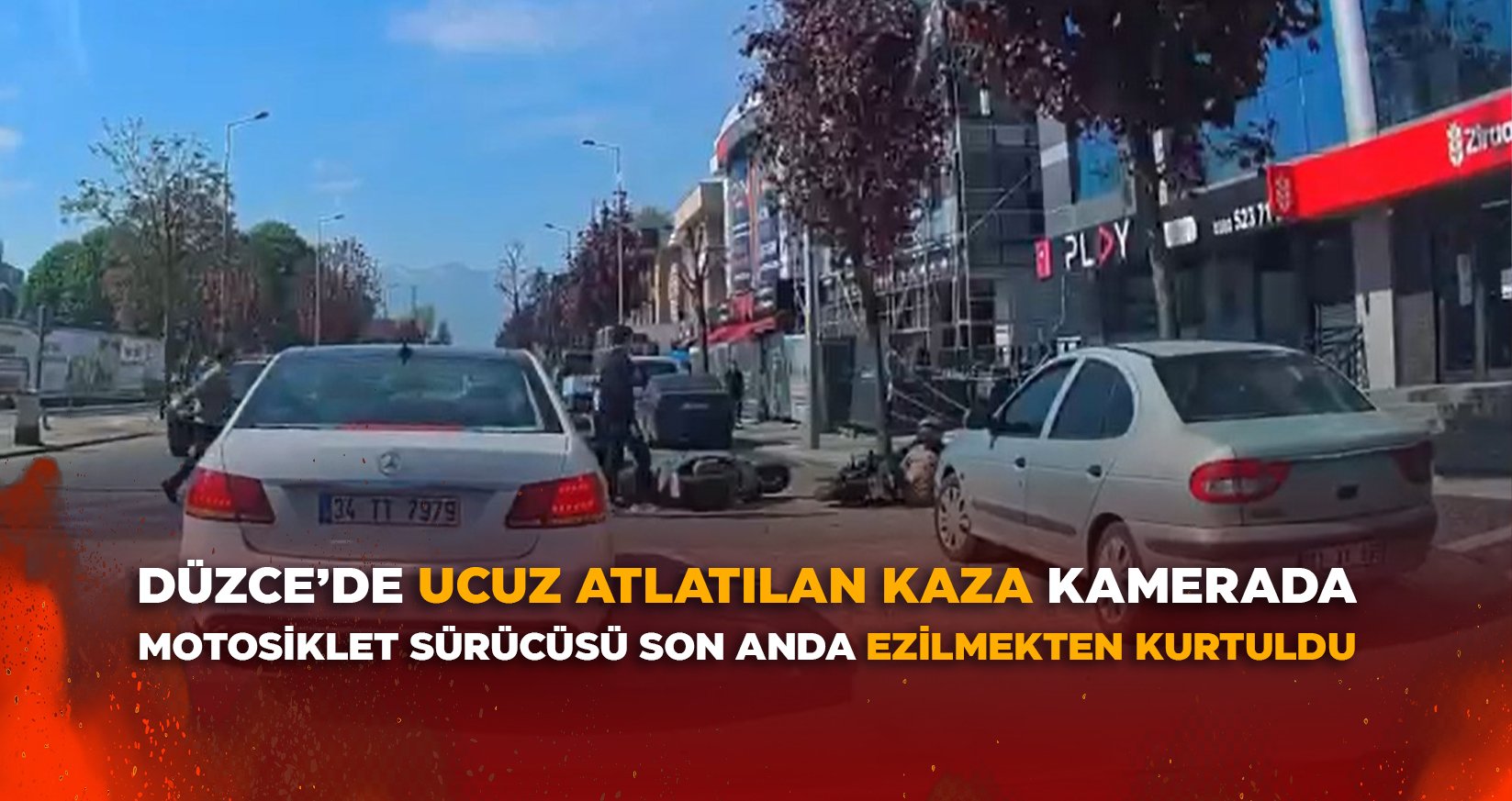 DÜZCE’DE UCUZ ATLATILAN KAZA KAMERADA