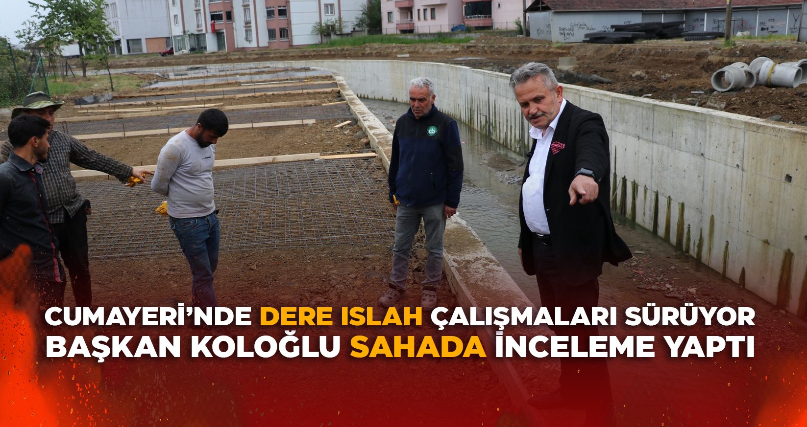 CUMAYERİ’NDE DERE ISLAH ÇALIŞMALARI SÜRÜYOR