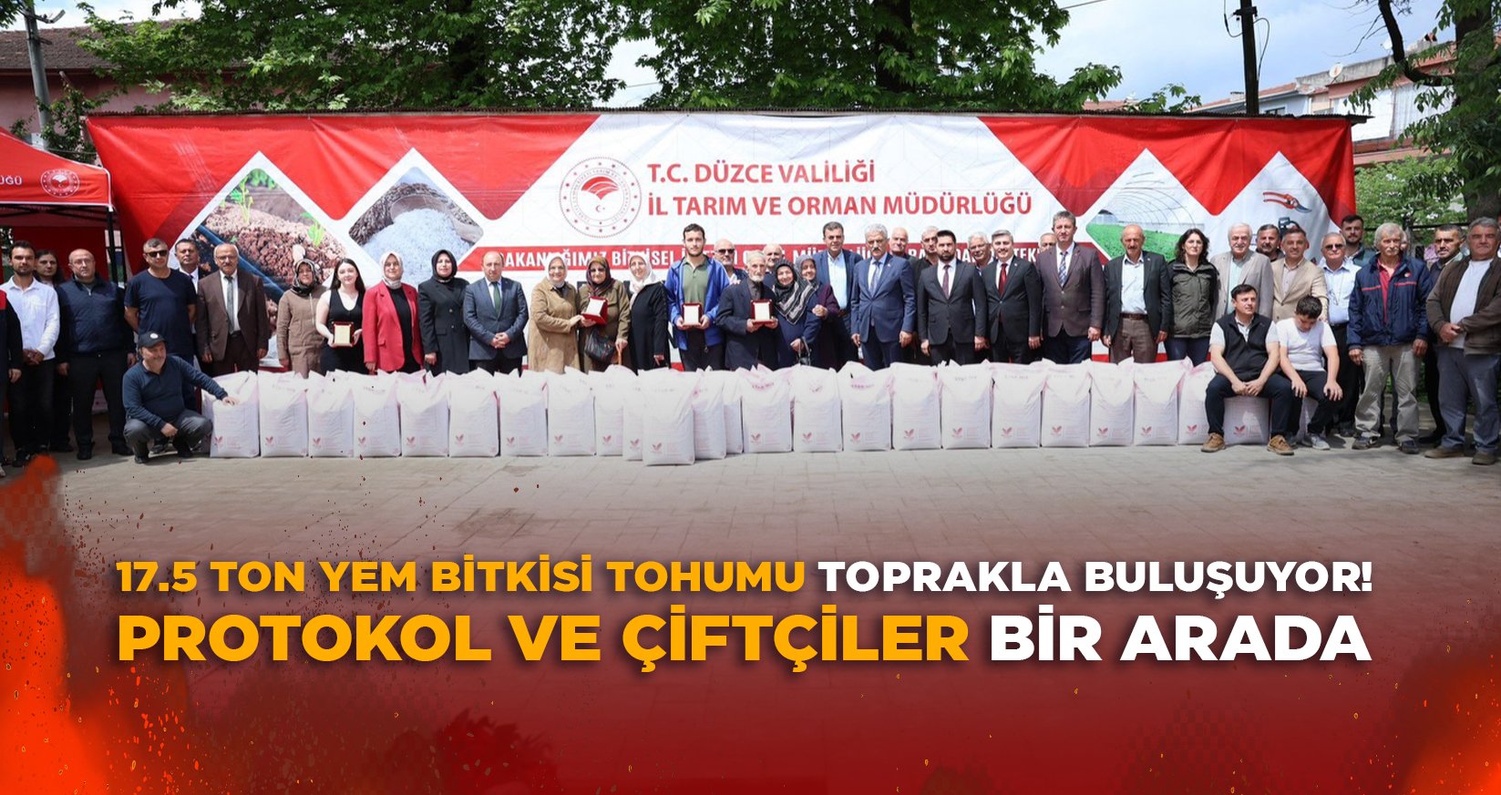 17.5 TON YEM BİTKİSİ TOHUMU TOPRAKLA BULUŞUYOR!