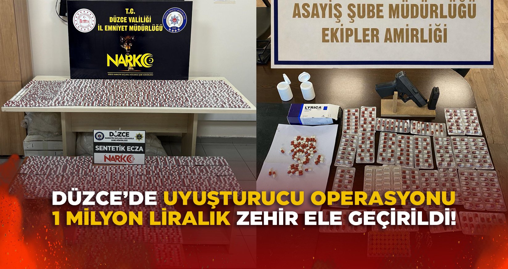 1 MİLYON LİRALIK ZEHİR ELE GEÇİRİLDİ!