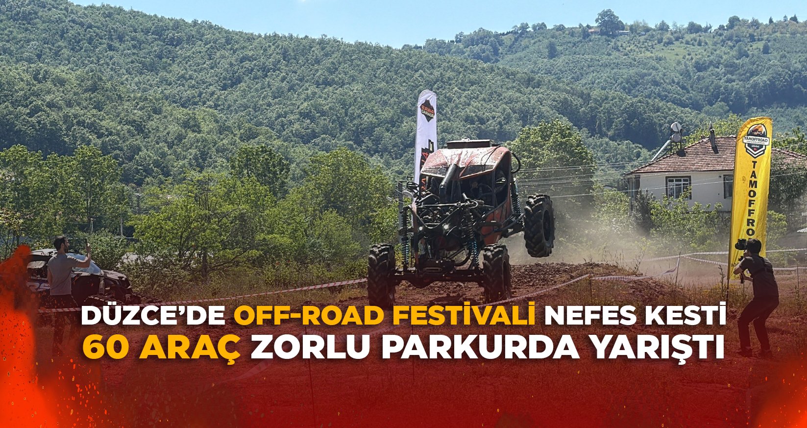 DÜZCE’DE OFF-ROAD FESTİVALİ NEFES KESTİ