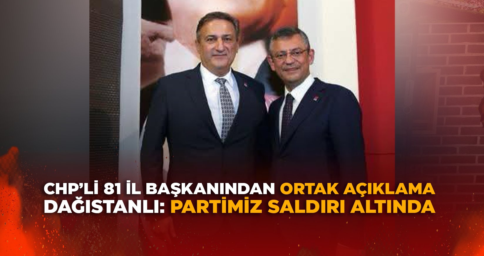 DAĞISTANLI: “LİDERİMİZİN VE ADAYIMIZIN YANINDAYIZ"