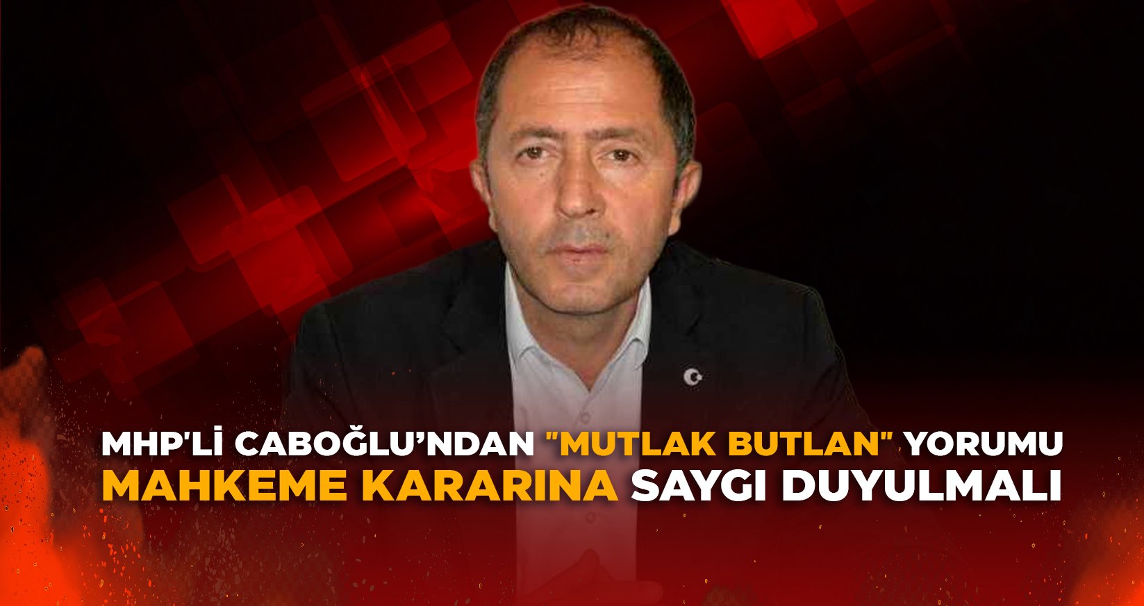 CABOĞLU: "BU KONU CHP'NİN İÇ MESELESİDİR"