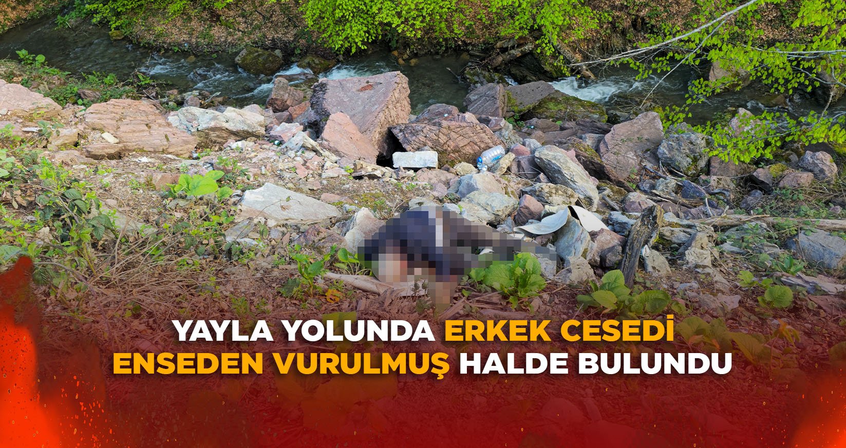 YAYLA YOLUNDA ERKEK CESEDİ: ENSEDEN VURULMUŞ HALDE BULUNDU
