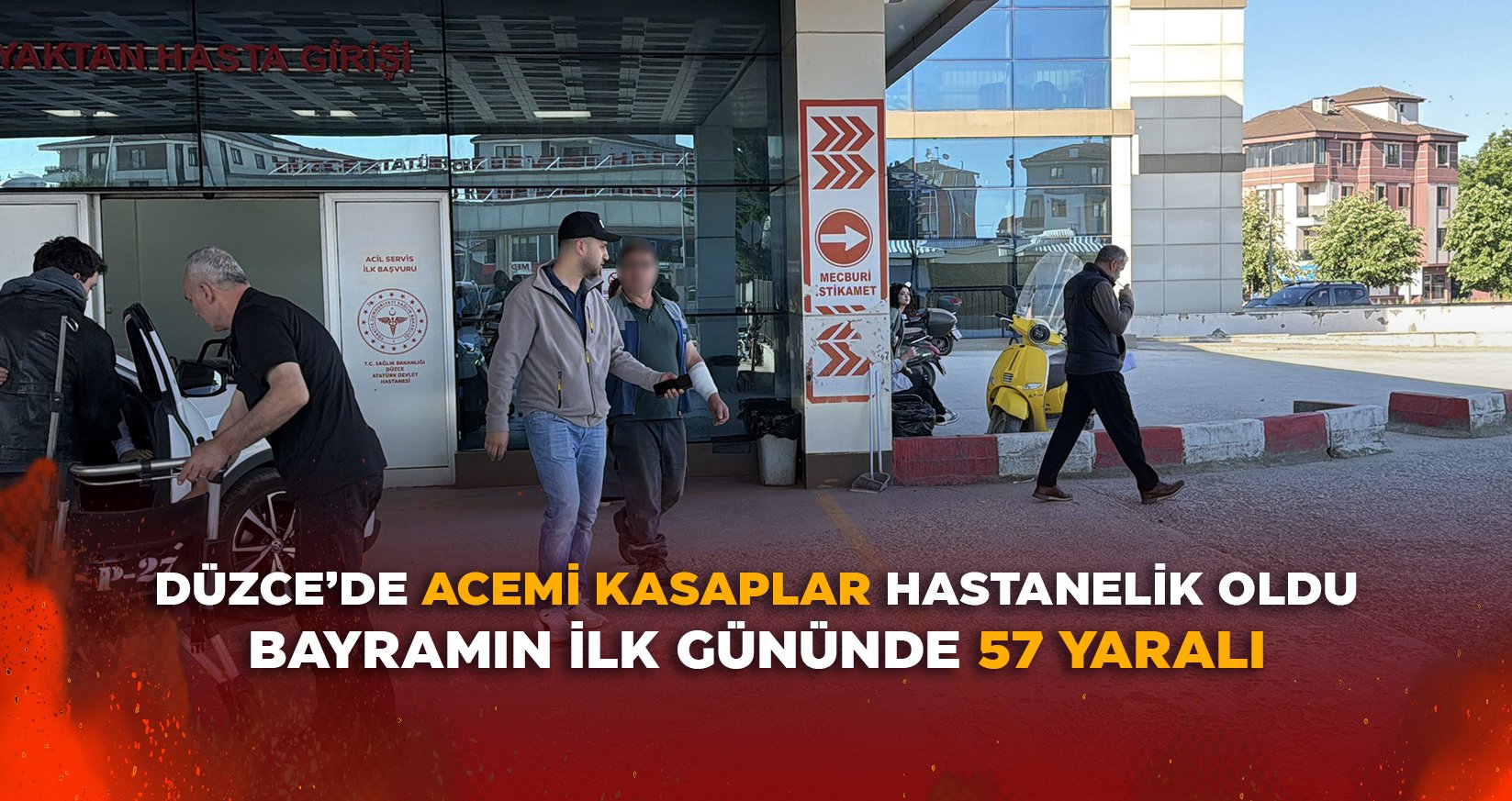 DÜZCE’DE ACEMİ KASAPLAR HASTANELİK OLDU