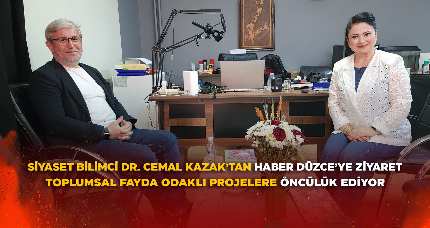 SİYASET BİLİMCİ DR. CEMAL KAZAK’TAN HABER DÜZCE’YE ZİYARET