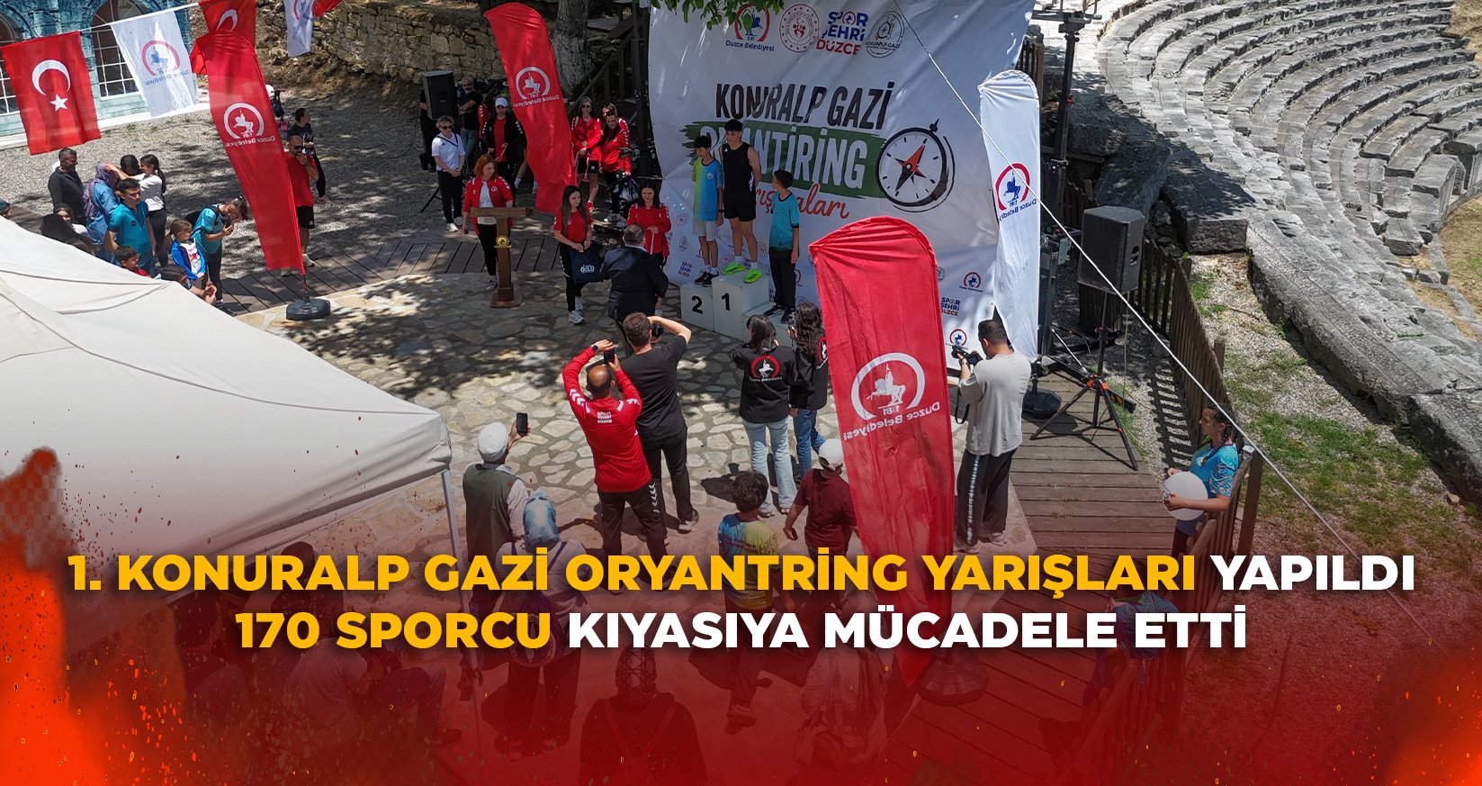 GENÇ SPORCULAR TARİHİ PARKURDA YARIŞTI