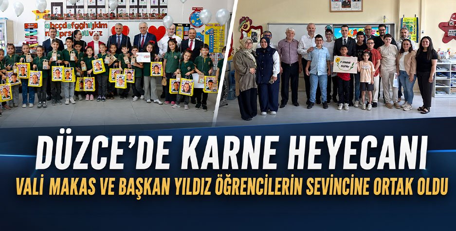 VALİ MAKAS VE BAŞKAN YILDIZ ÖĞRENCİLERİN SEVİNCİNE ORTAK OLDU