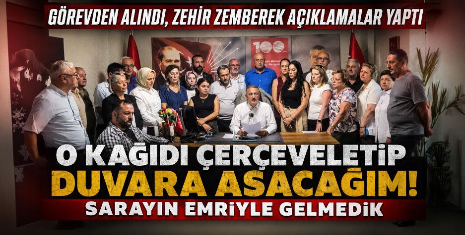Görevden Alındı, Zehir Zemberek Açıklamalar Yaptı