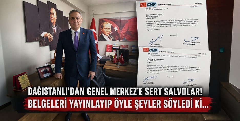 Dağıstanlı’dan Genel Merkez’e Sert Salvolar!