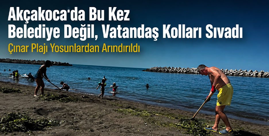 Akçakoca'da Bu Kez Belediye Değil, Vatandaş Kolları Sıvadı