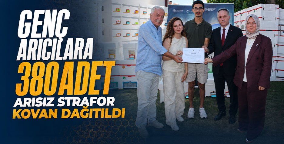 Düzce’de Genç Arıcılara 380 Adet Arısız Strafor Kovan Dağıtıldı