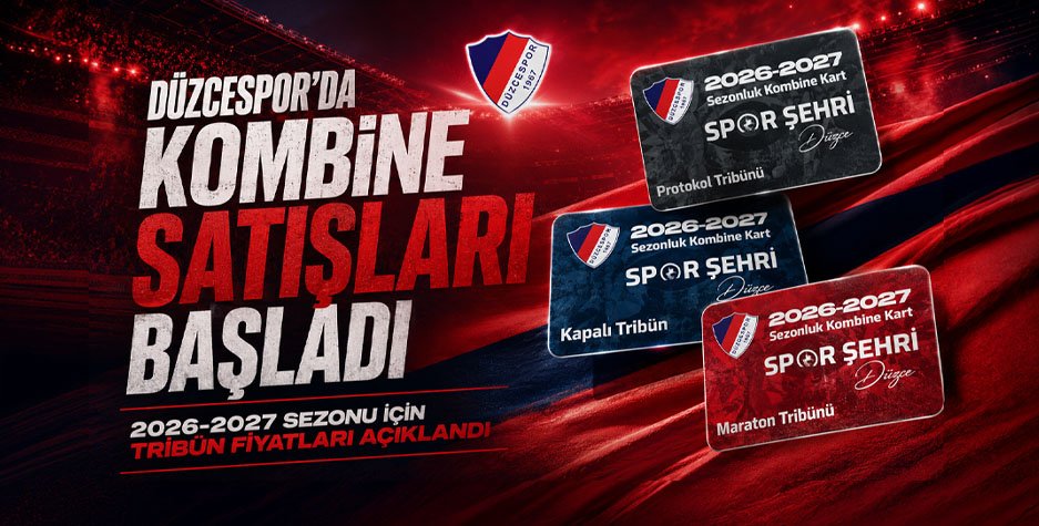 Düzcespor 2026-2027 Kombine Fiyatlarını Açıkladı