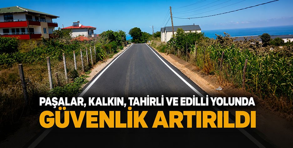 Akçakoca’da 7,5 Kilometrelik Grup Yolunun Çizgileri Yenilendi