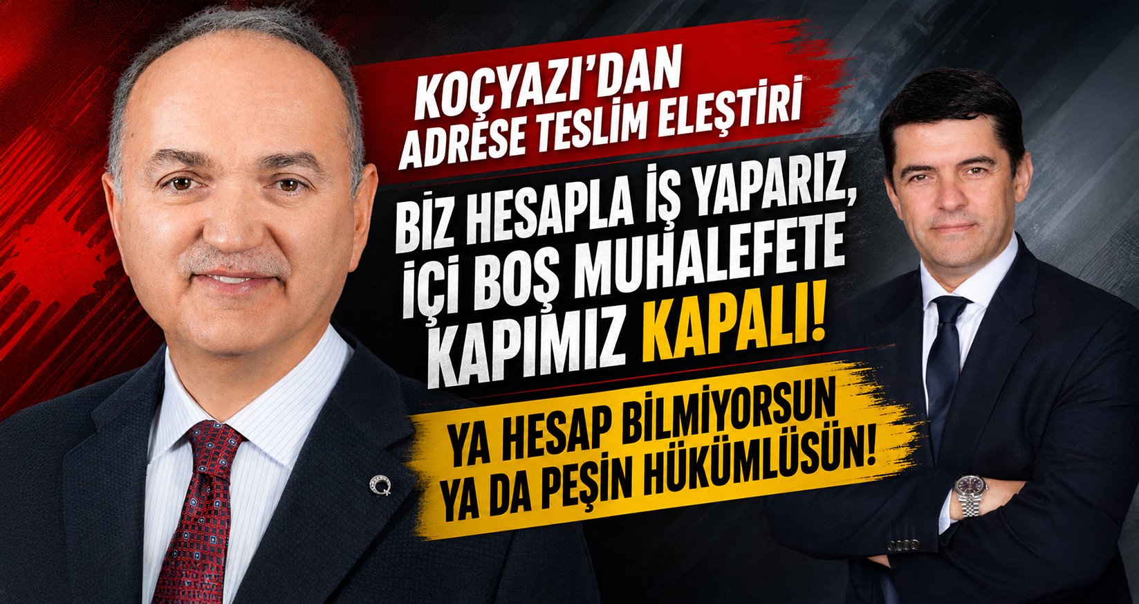 Koçyazı'dan Adrese Teslim Eleştiri