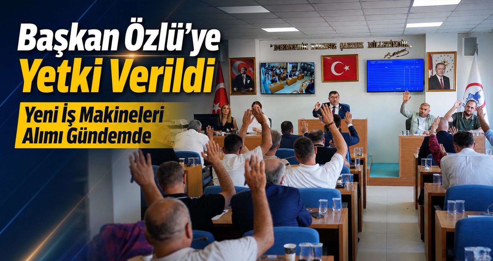 Başkan Özlü’ye Yetki Verildi, Yeni İş Makineleri Alımı Gündemde