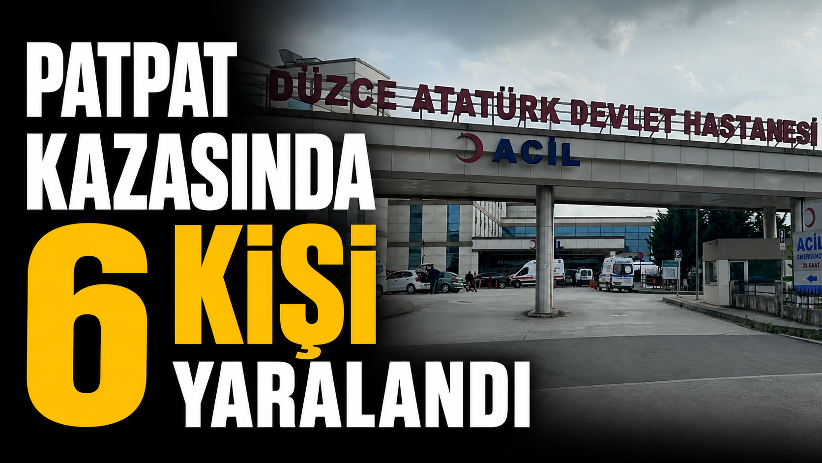 Yığılca'da patpat kazasında 6 kişi yaralandı