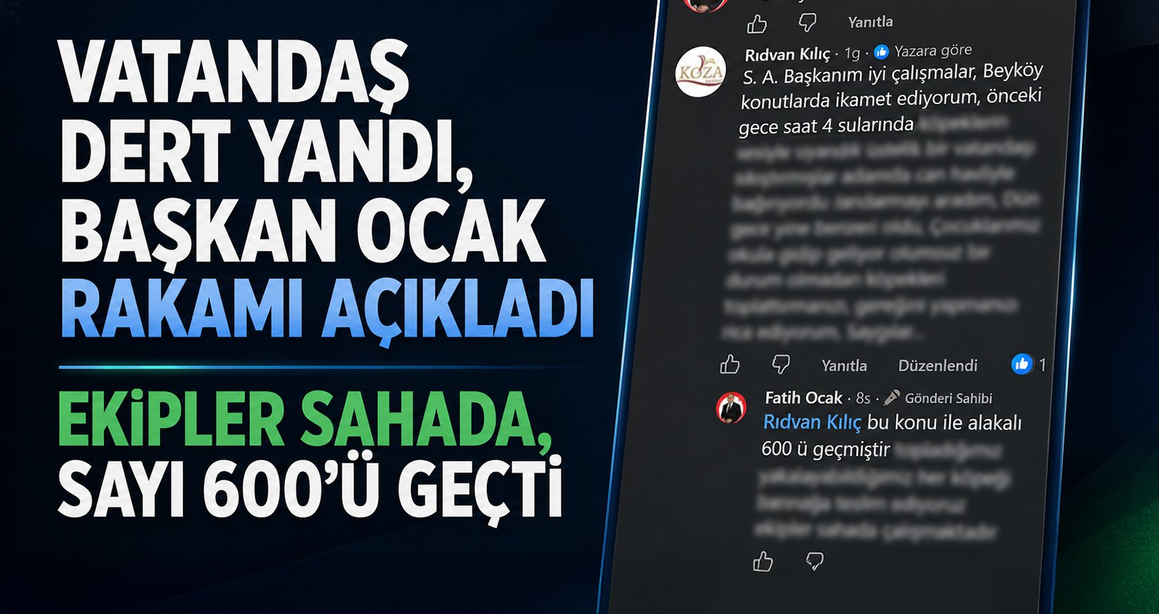 Vatandaş Dert Yandı, Başkan Ocak Rakamı Açıkladı
